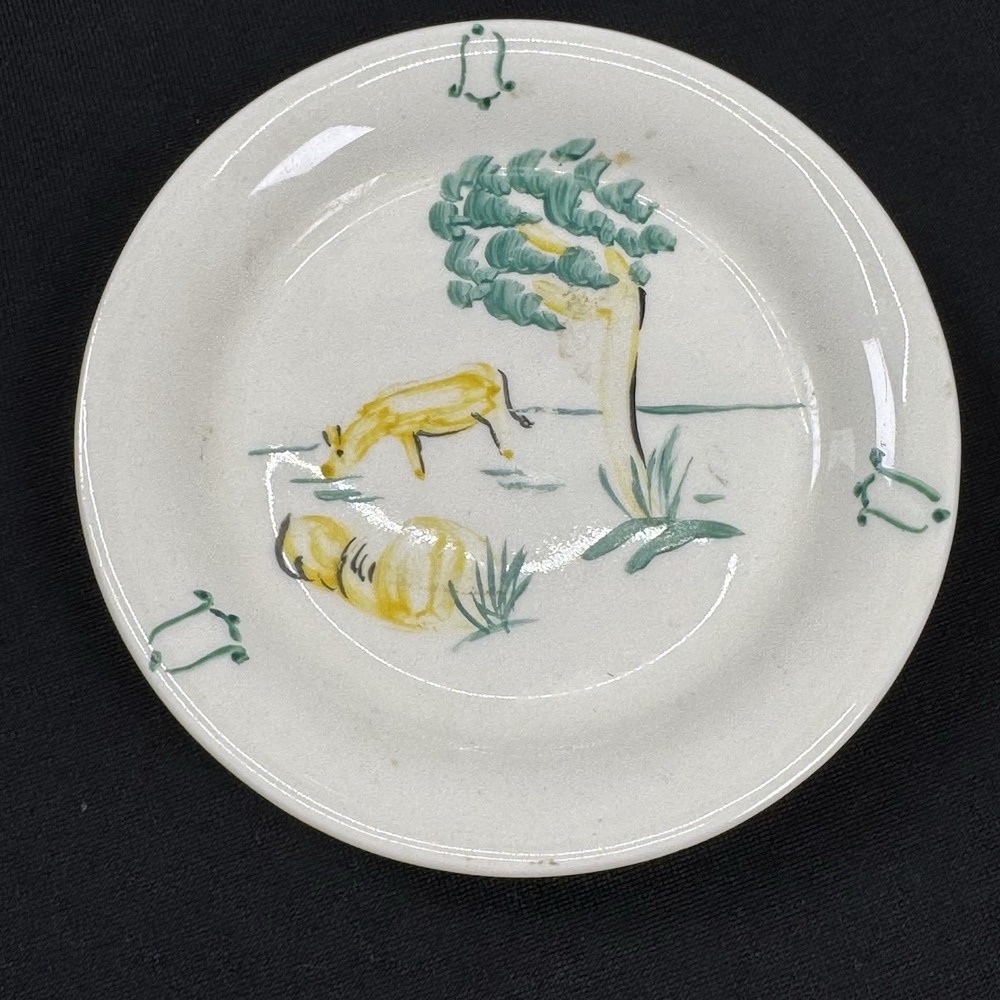 Semi Vitreous Edwin M. Knowles China Co. Made In USA 42-6 4" Plate